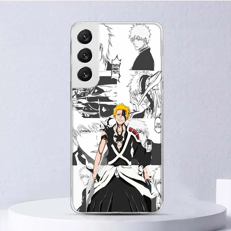 Ichigo Kenpachi Bleach Anime Soft Case For Samsung Galaxy S24 S23 S22 S21 Ultra S20 FE S10 Plus Phone Cover S9 S8 + S10E Funda C