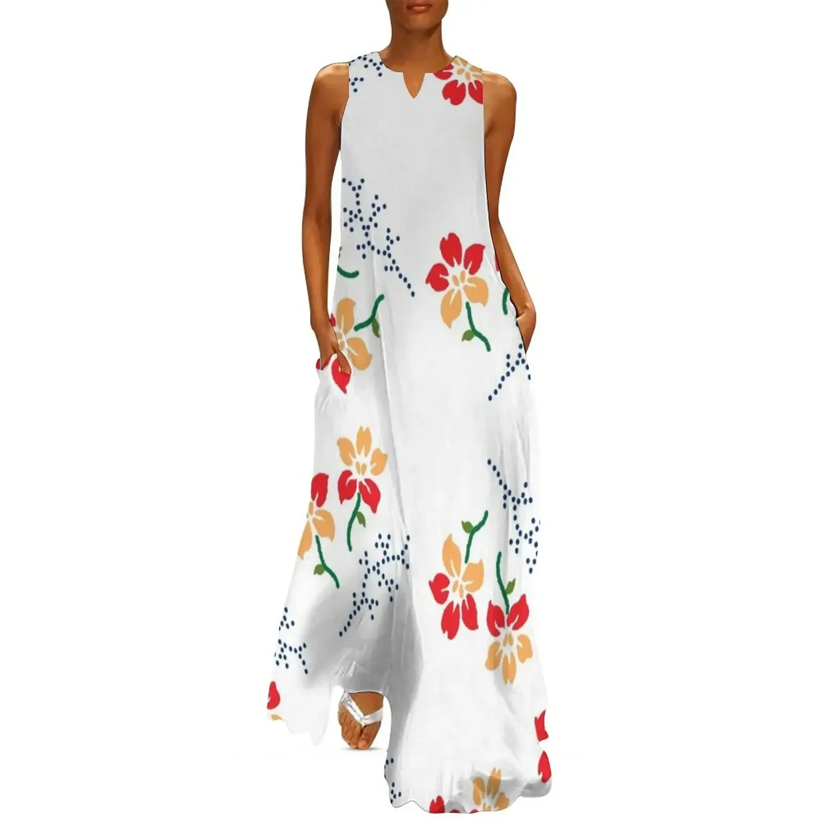 

Summer Time Floral Long Dress Summer women's clothing dress summer Women's dress