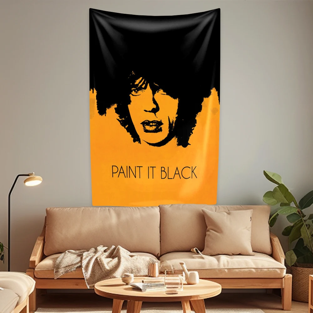 Rock And Roll Music Singer Tapestry Mick Jaggers Wall Hanging Home Decoration Bedroom Dormitory Background Cloth Travel Blanket