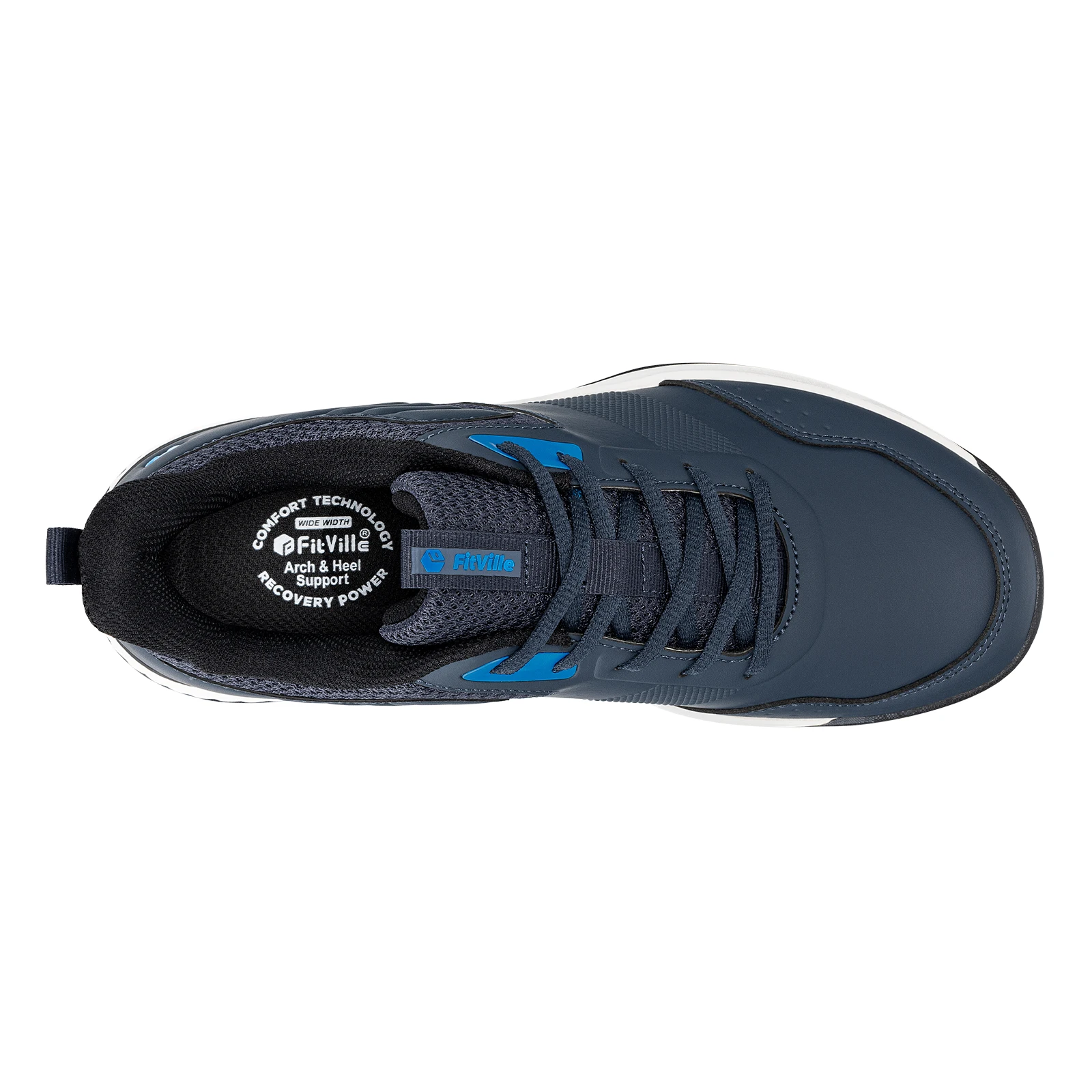 Fitville Professionelle Herren-Golfschuhe mit extra breiter Zehenpartie, lässige Golfsneaker, gepolsterte, wasserabweisende Sportschuhe für Herren – Detail 12