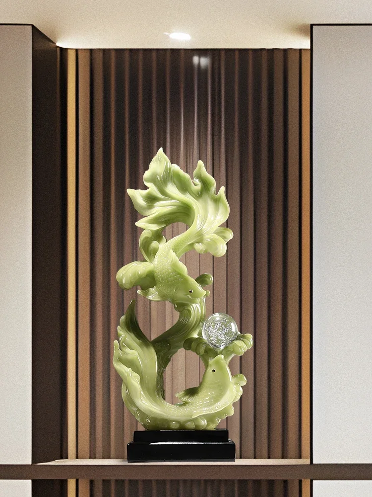 

Creative Fish Like Water Sculpture Decoration,Luxury Living Room,Foyer,TV Cabinet,Tabletop Statue,Customized Decorations