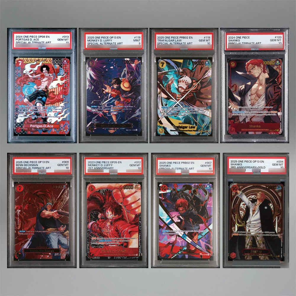 

DIYAnime OPCG Card Game Monkey D. Luffy Shanks Trafalgar Law 10Points Rare Rating Card English Version Collecting Card Gift