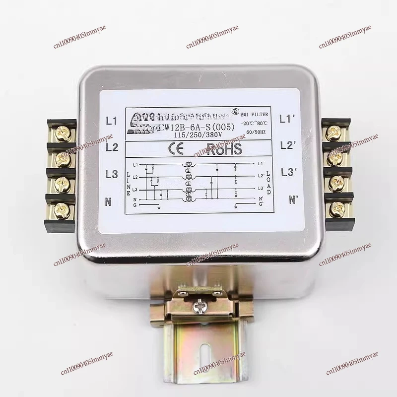 

Input EMI terminal block power supply filter guide rail frequency conversion CW12B-10A-S