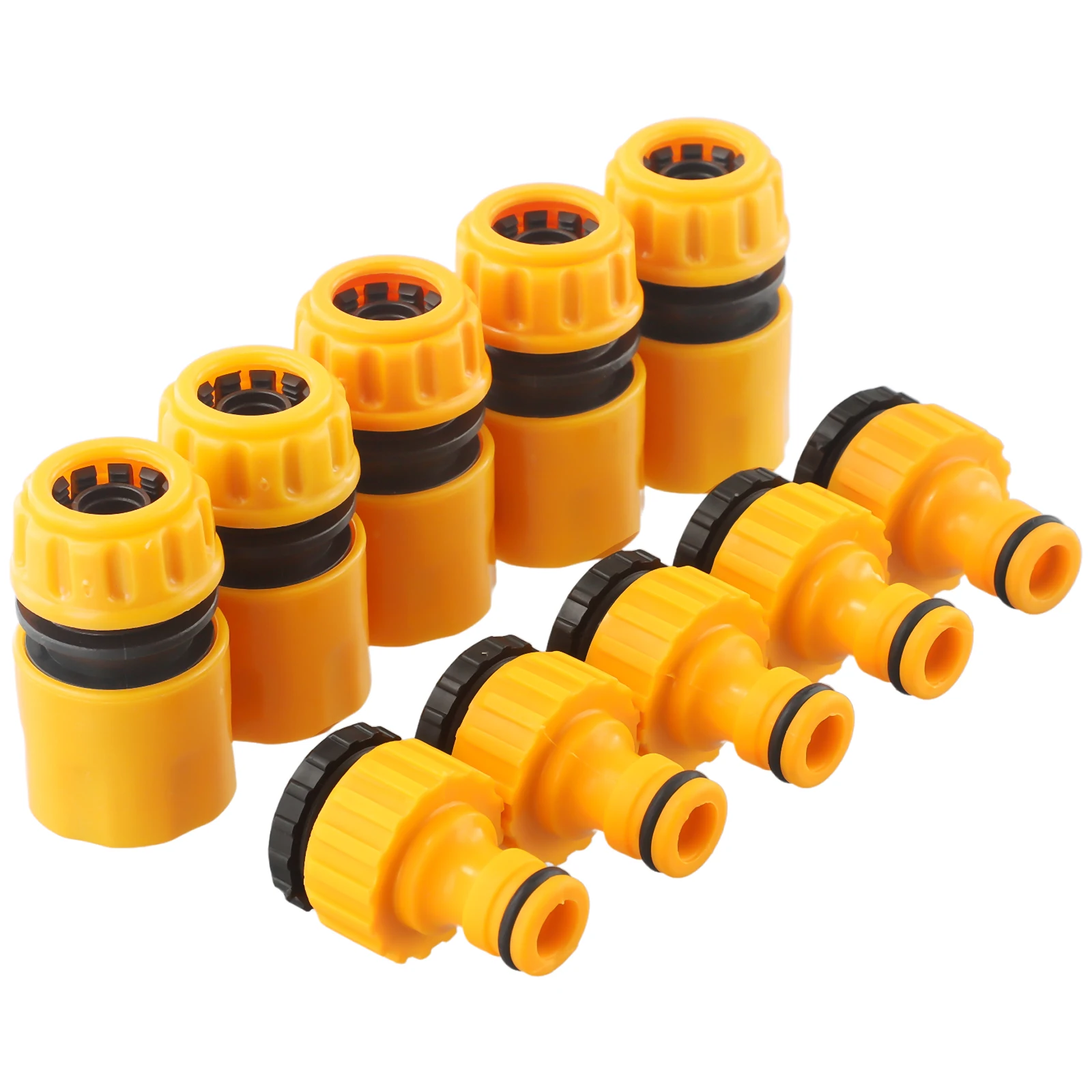 

10pcs 3/4 & 1/2 Inch Garden Hose Water Tap Threaded Connector Faucet Adapter Quick Fitting Irrigation Water Connectors