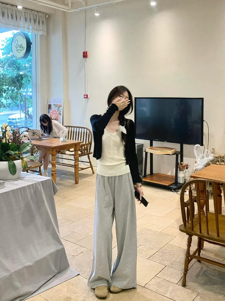 

Широкие брюки, винтажные женские однотонные брюки с принтом, женские зимние кашемировые двухслойные лоскутные плюшевые теплые брюки на флисовой подкладке