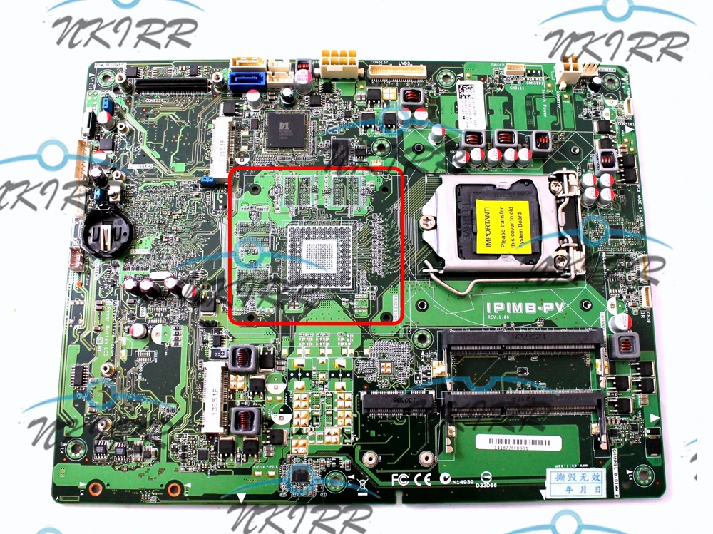 Imagem -04 - Placa-mãe de Tela para Dell Xps One 2710 2k Ipimb-pv 3vtj7 2xmct 806t3 Gt640m 2g G17rr 0g17rr Lga1155 Ddr3 03vtj7 02xmct 0806t3 2k