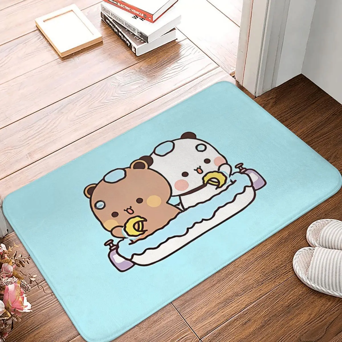 Bubu and Dudu Anime Bath Non-Slip Carpet Take A Bath Bedroom Mat Welcome Doormat Floor Decoration Rug