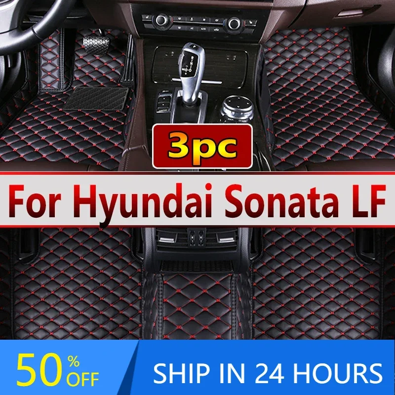 

For Hyundai Sonata LF 2018 2017 2016 2015 Car Floor Mats Interior Leather Carpets Auto Accessories Styling Custom Rugs Protect