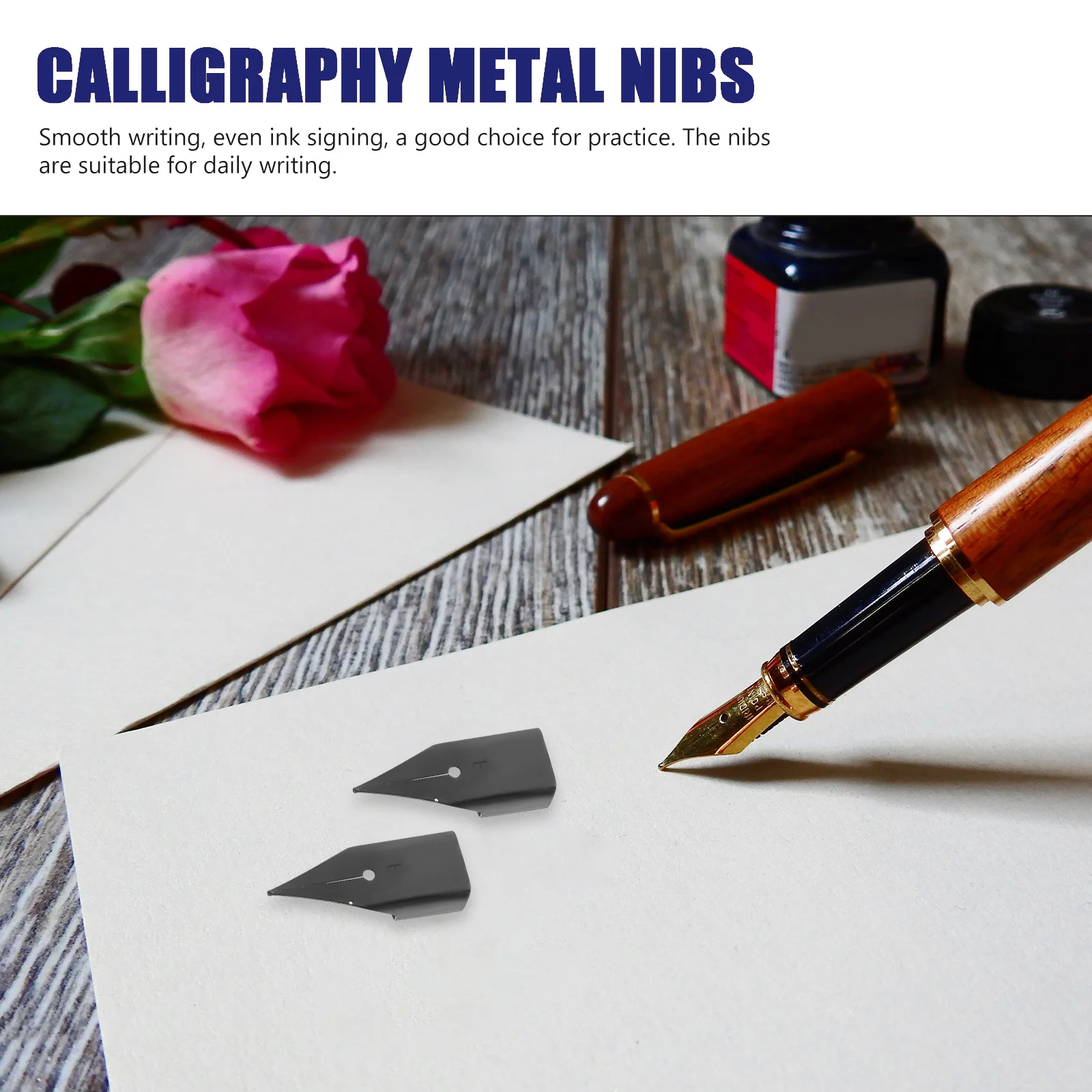 

10Pcs Fine Nibs for Fountain Pen Smooth Writing Performance Replacement Pen Tips Calligraphy Drawing Students Nib Set