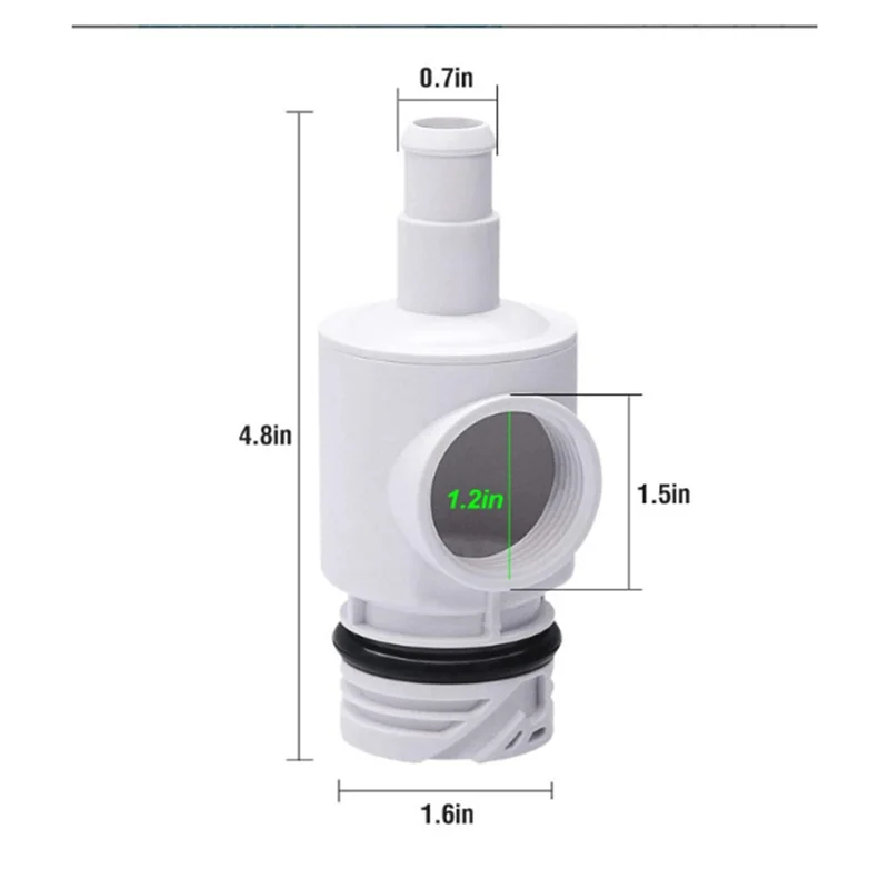 ABJS 1Pc PVC Relief Valve 91009002 Bleed Off Valve for 180 280 380 3900 Replacement Atmospheric Valve