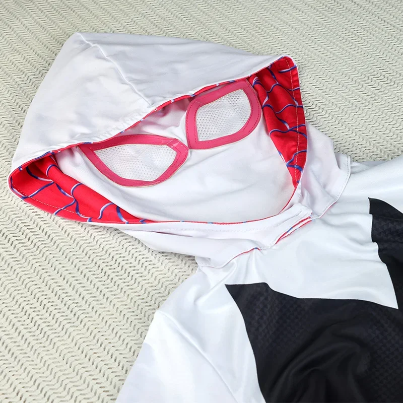 QQ8 Spider Woman Cosplay Gwen Sexy Zentai Women Costume Bodysuit Superhero 3D Style Spandex Jumpuit Carnival Party Fancy Dre5Lk￥