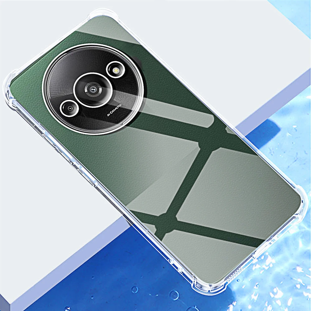 Transparent Phone Case for Xiaomi Redmi A3 A2 A1 Plus Shell Protective Camera Back Clera Covers Redmi A 3 2 1+ Note 13 Pro 4G 5G