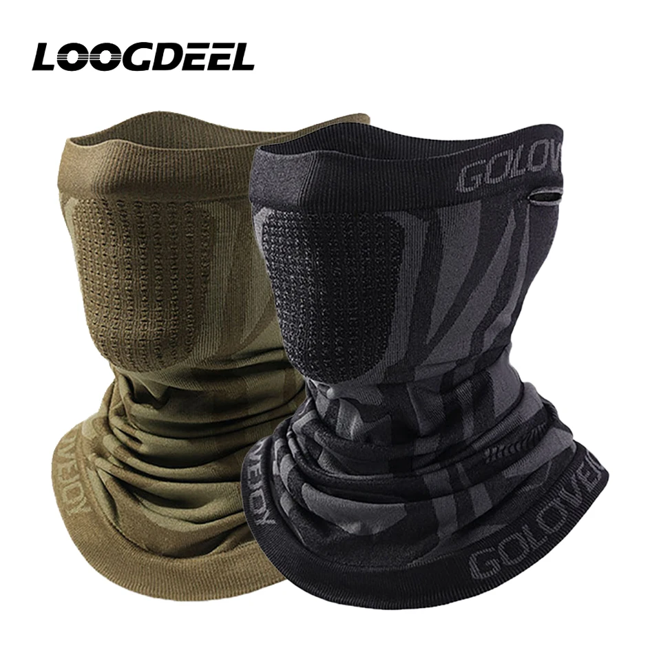 AliExpress LOOGDEEL Motorcycle Cycling Hood Liner Sports Running Neck Warmer New Winter Thermal Fleece Warmer Balaclava Full Face Mask