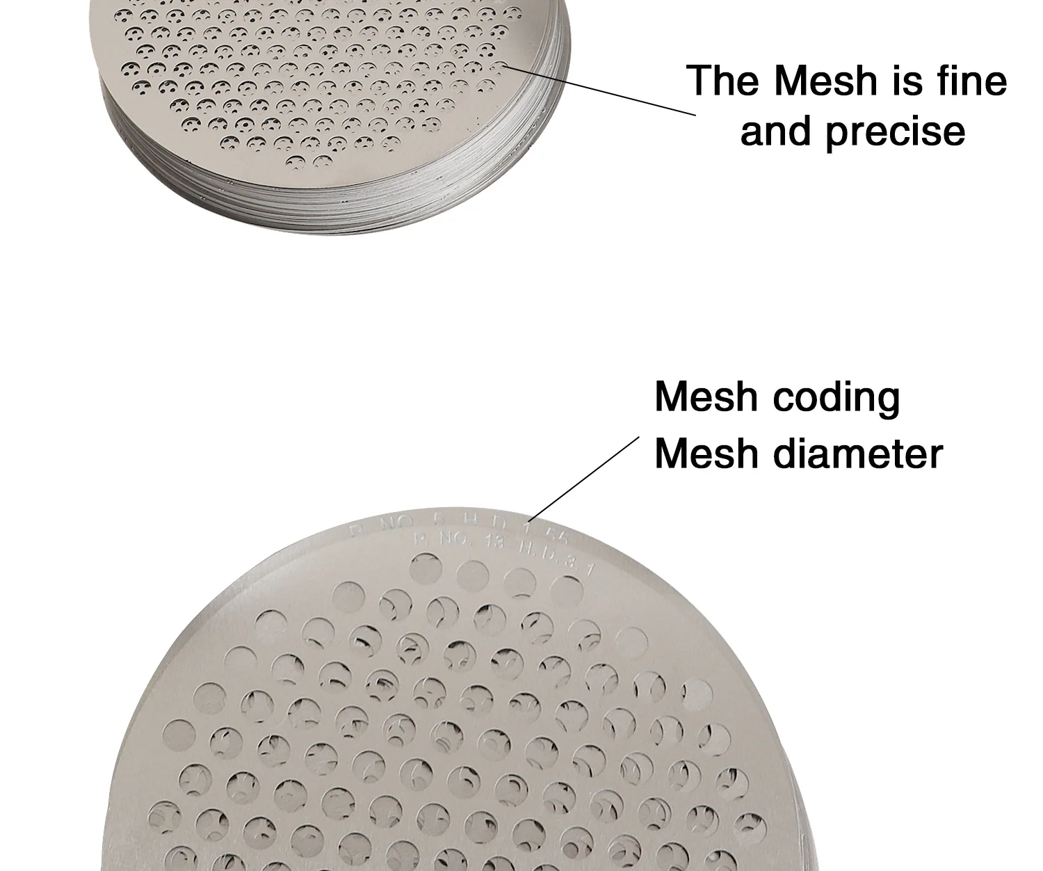 Precise Gem and Pearl Sorting Sieve Set, 0.15mm Thick, 65mm/80mm Diameter for Diamond Classification