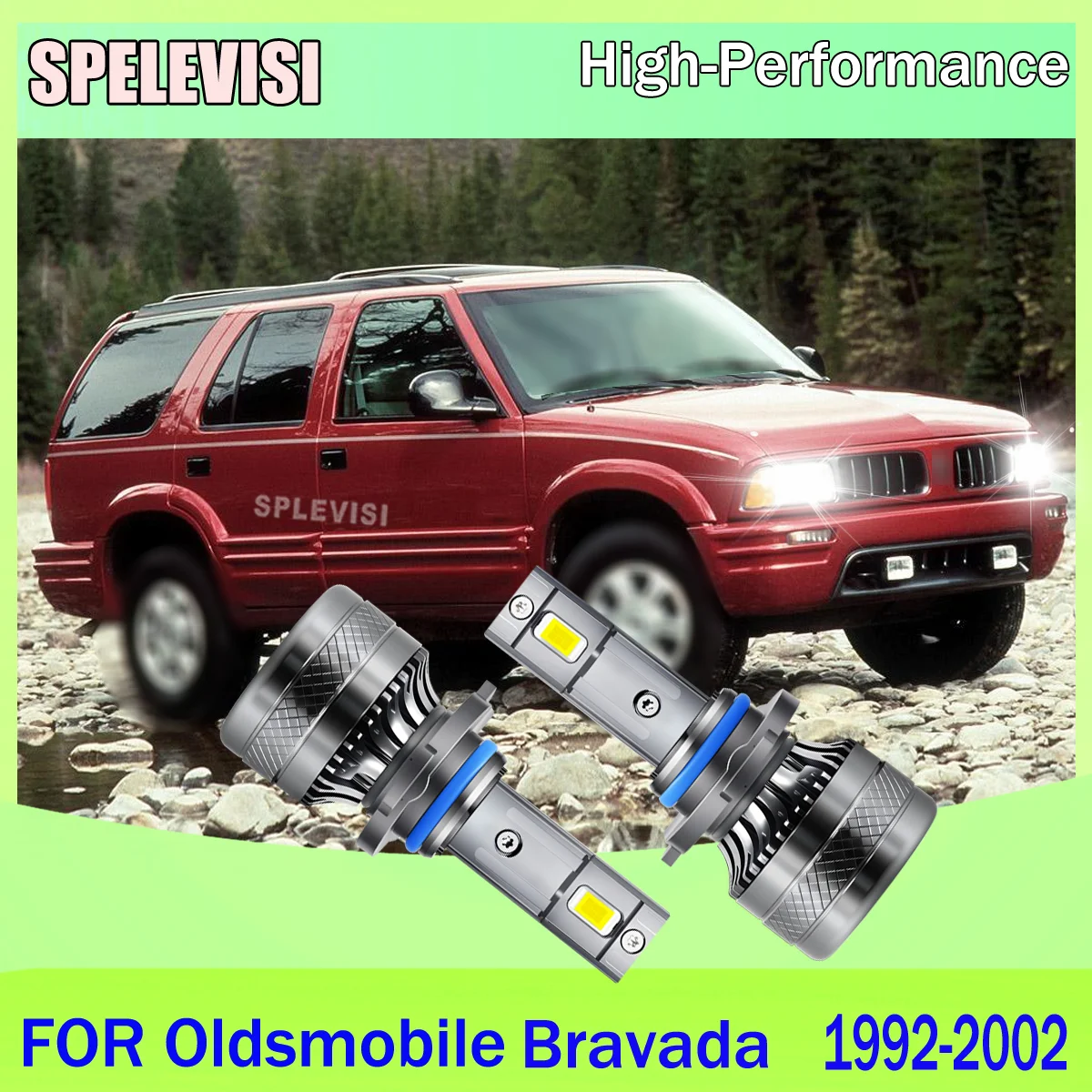 

Top Quality LED Car Headlight Led Light W/Cooling Fan For Oldsmobile Bravada 1992-2002 1993 1994 1995 1996 1997 1998 1999 2000