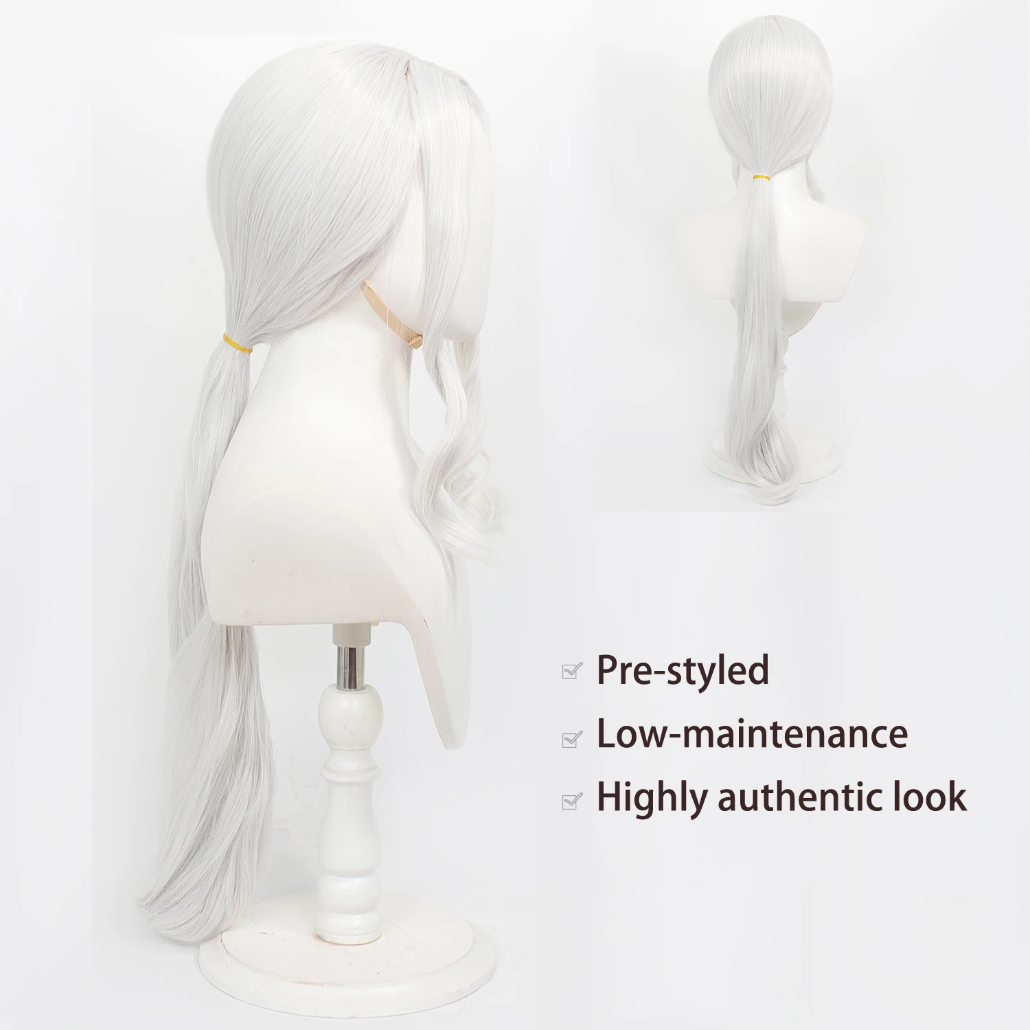 Peruca de Cosplay Lady Maria B - Bloodborne Cosplay Prop avaliação e preço