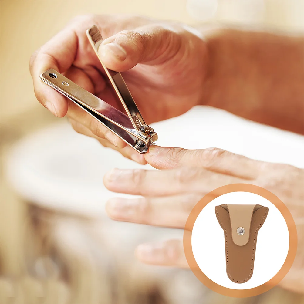 

2 pcs Cuticle Scissor Bag Nail Scissor Pouch Holder Pu Protective Case For Manicure Pedicure Tools Storage Grooming Organizer