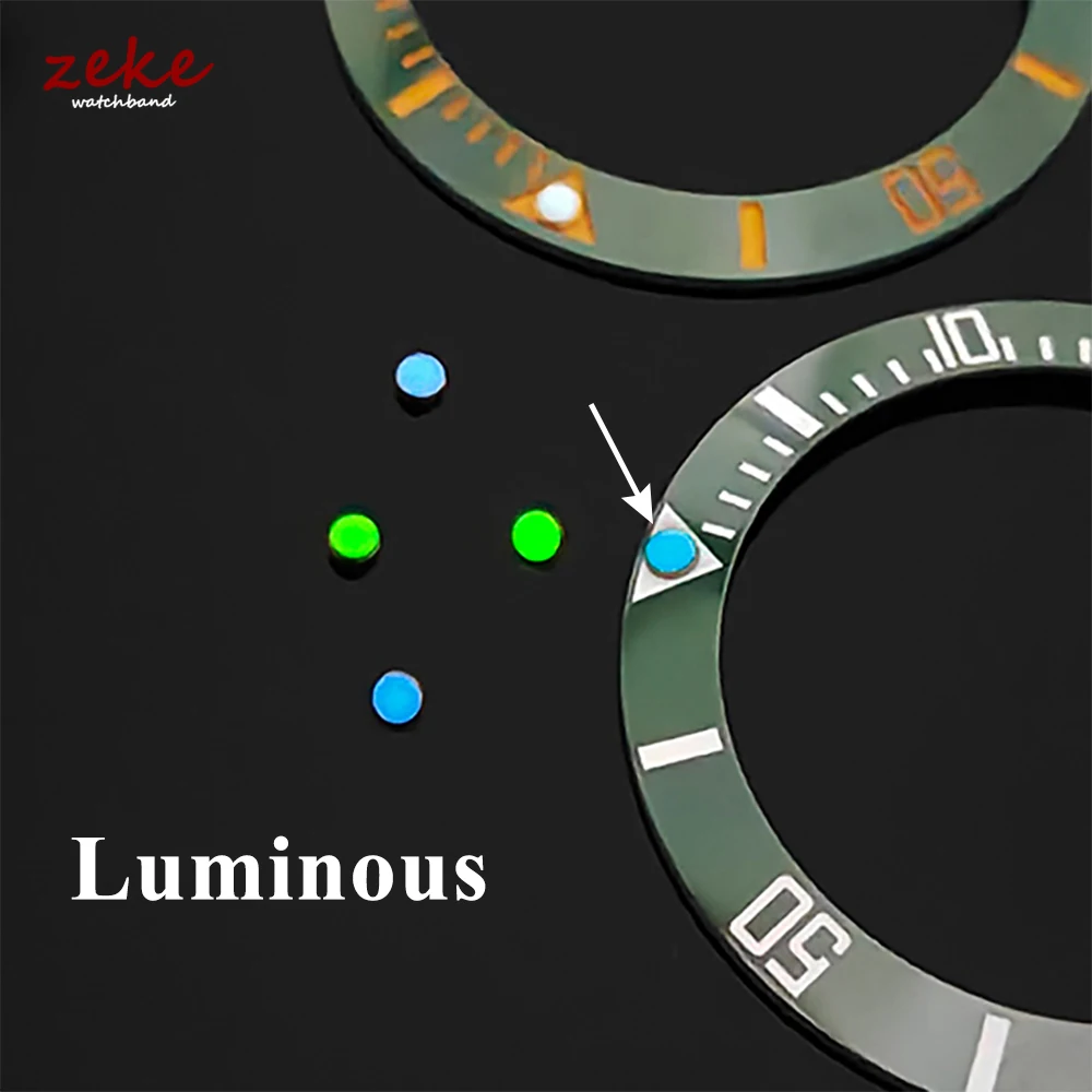 1/2pcs Watch Bezel Insert 12 O’Clock Lume Pearl Dot Mod Parts White Beads Blue Green Luminous Pip Replacement Spare Accessories image 2