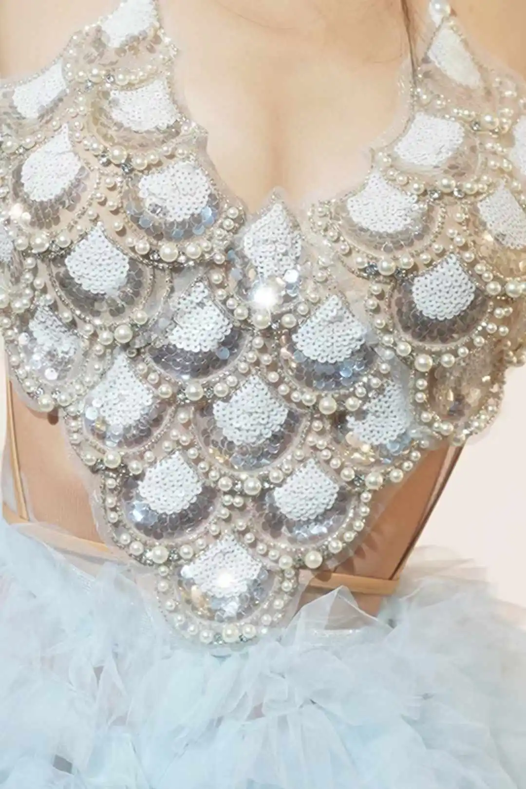 Vestido sexy sem mangas plissado para mulheres, dançarina frisada, cantora de torcida, desgaste do palco, clube noturno, trajes femininos, 2 peças