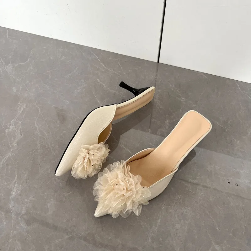 شباشب نسائية مثيرة بطبعة الفهد بكعب عالي لصيف 2025 أحذية أنيقة جديدة للحفلات Zapatillas De Mujer