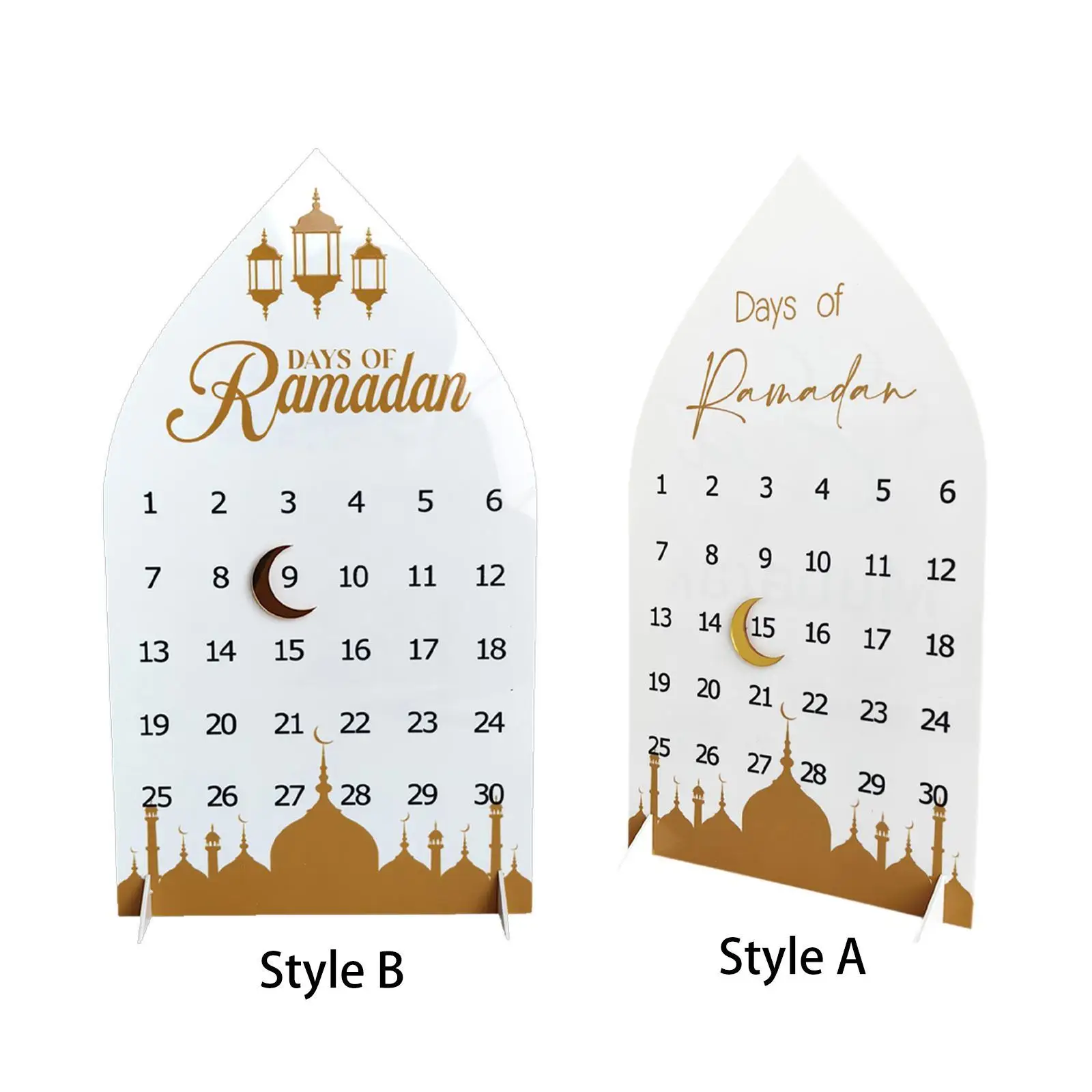 

Acrylic Ramadan Calendar Eid Mubarak Decor for Farmhouse Tea Room Shelf