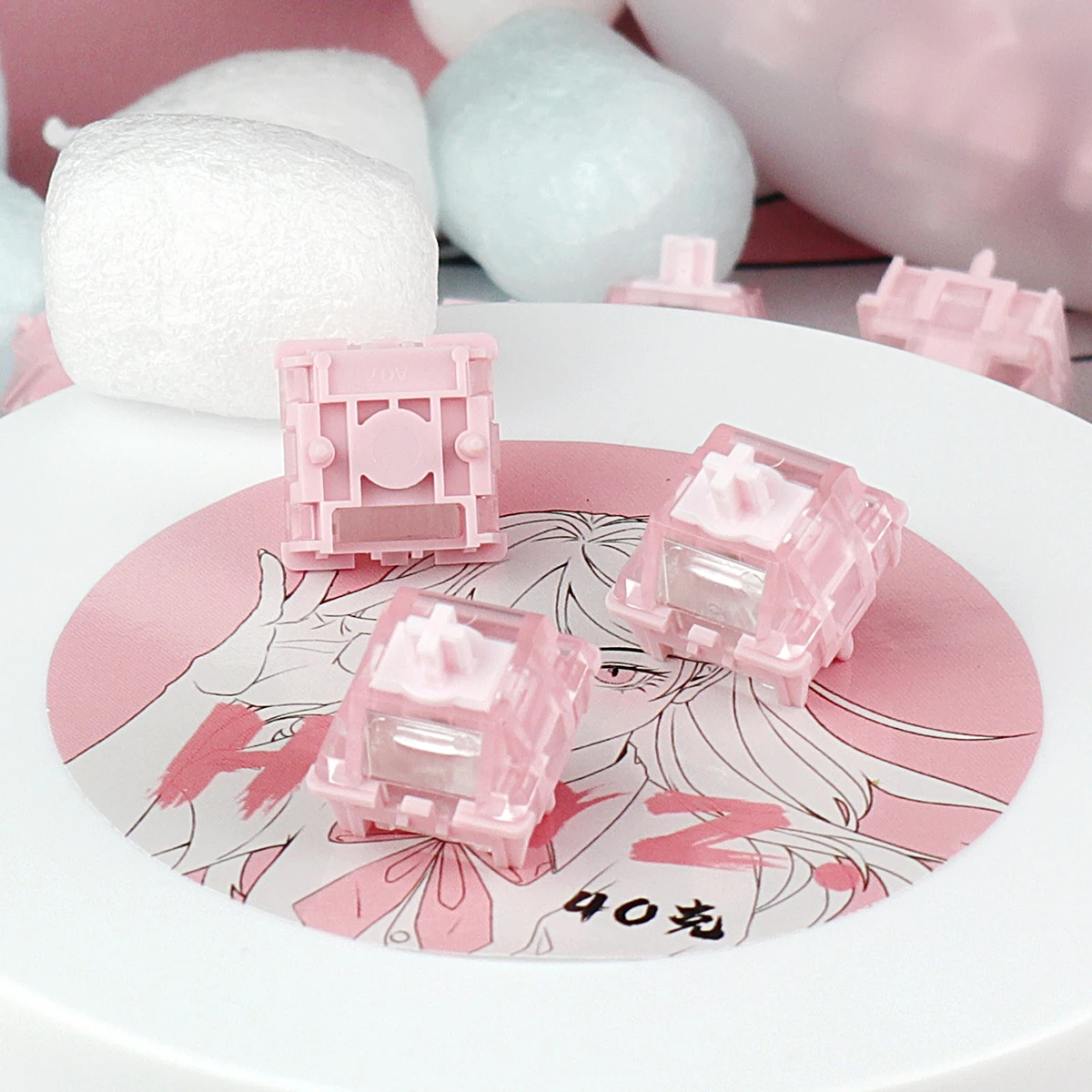 

Магнитные переключатели Phynikeys Herz, розовые, линейные, для магнитных клавиатур, 32г, 45г, 100м, 3.3мм, предварительно смазанные, 750Gs, 850Gs