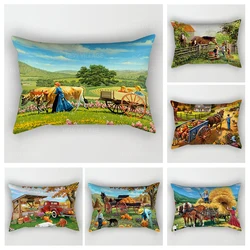 Home autumn decoration Colorful pattern pillow cushion cover decorations throw pillow covers 30*50 pillowcase 30x50 40x60 50*70