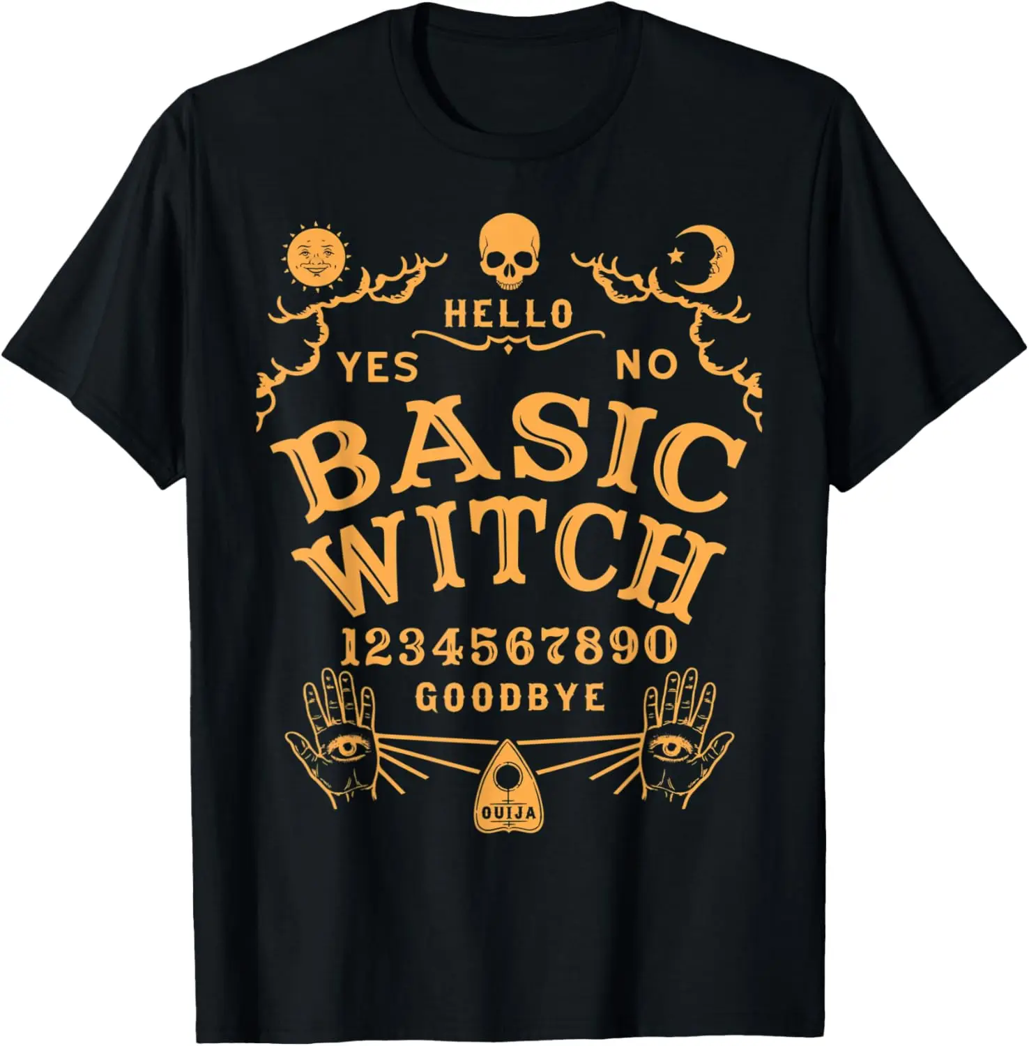 Occult Gothic Witchcraft Wiccan Ouija Board Basic Witch T-Shirt