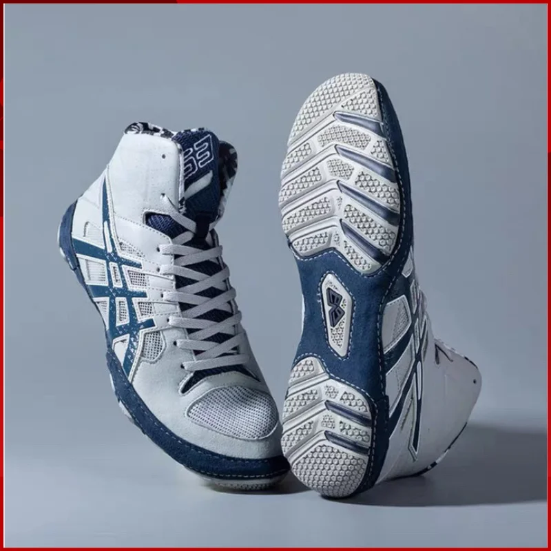 

Brand V63 Mid Cut Men Women Boxing Sneakers Size 39-46 Pro Wrestling Shoes Mesh Breathable Training Boys Sambo Boots Gym Fitness