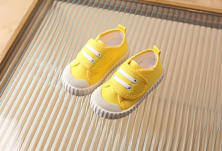 Kinder Schuhe Jungen Mädchen Leinwand Schuhe Mode Weiche Kleinkind Kleinkind Mädchen Jungen Turnschuhe Atmungsaktive Candy Farbe Kinder Leinwand Schuhe – Detail 8