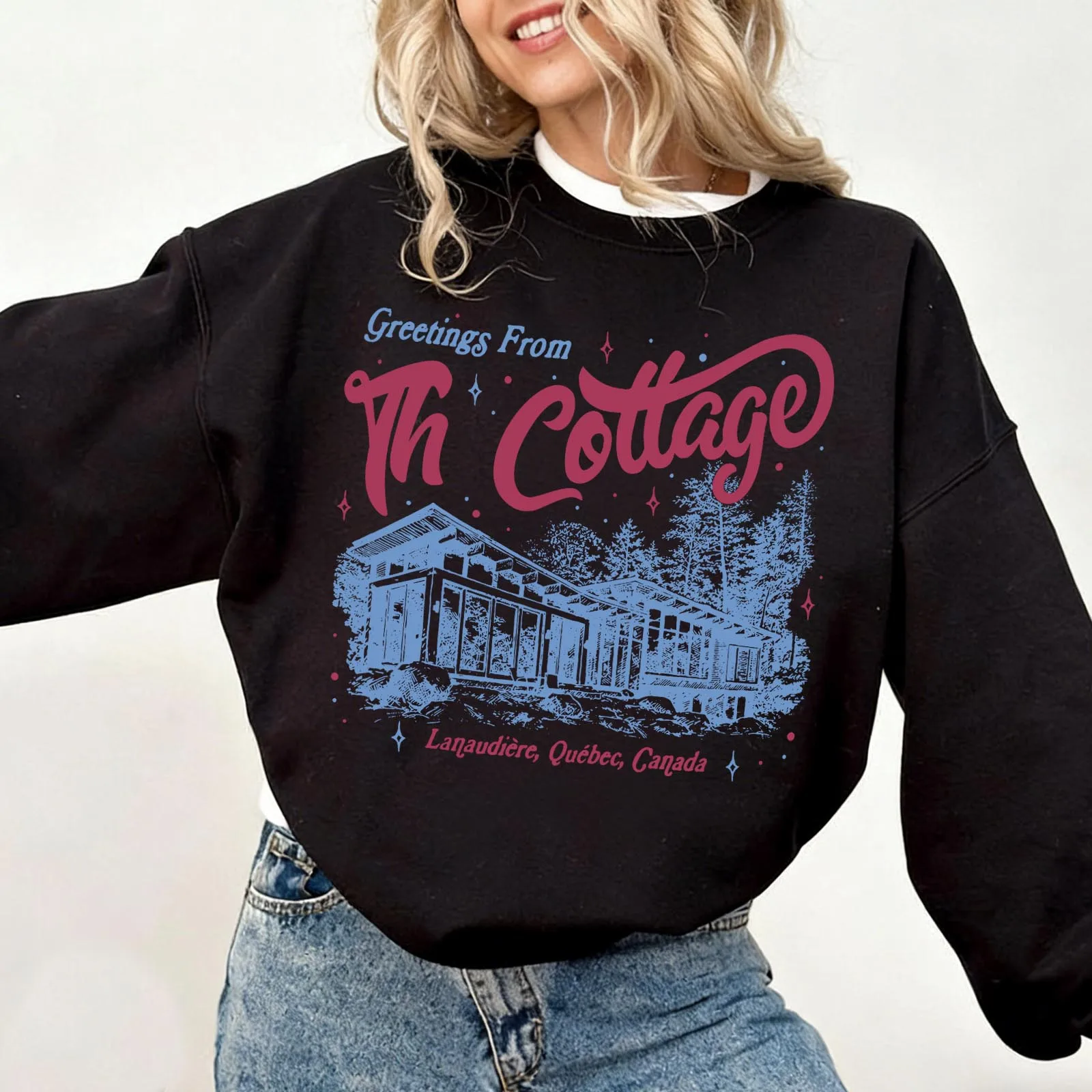 

Толстовка с надписью Heated Rivalry Greetings From The Cottage, мужская и женская толстовка с круглым вырезом в стиле Харадзюку