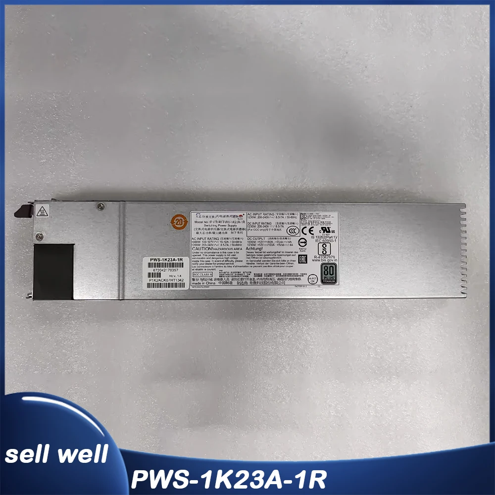 PWS-1K23A-1R For Supermicro 6049P-E1CR36H Server Redundant Power Supply