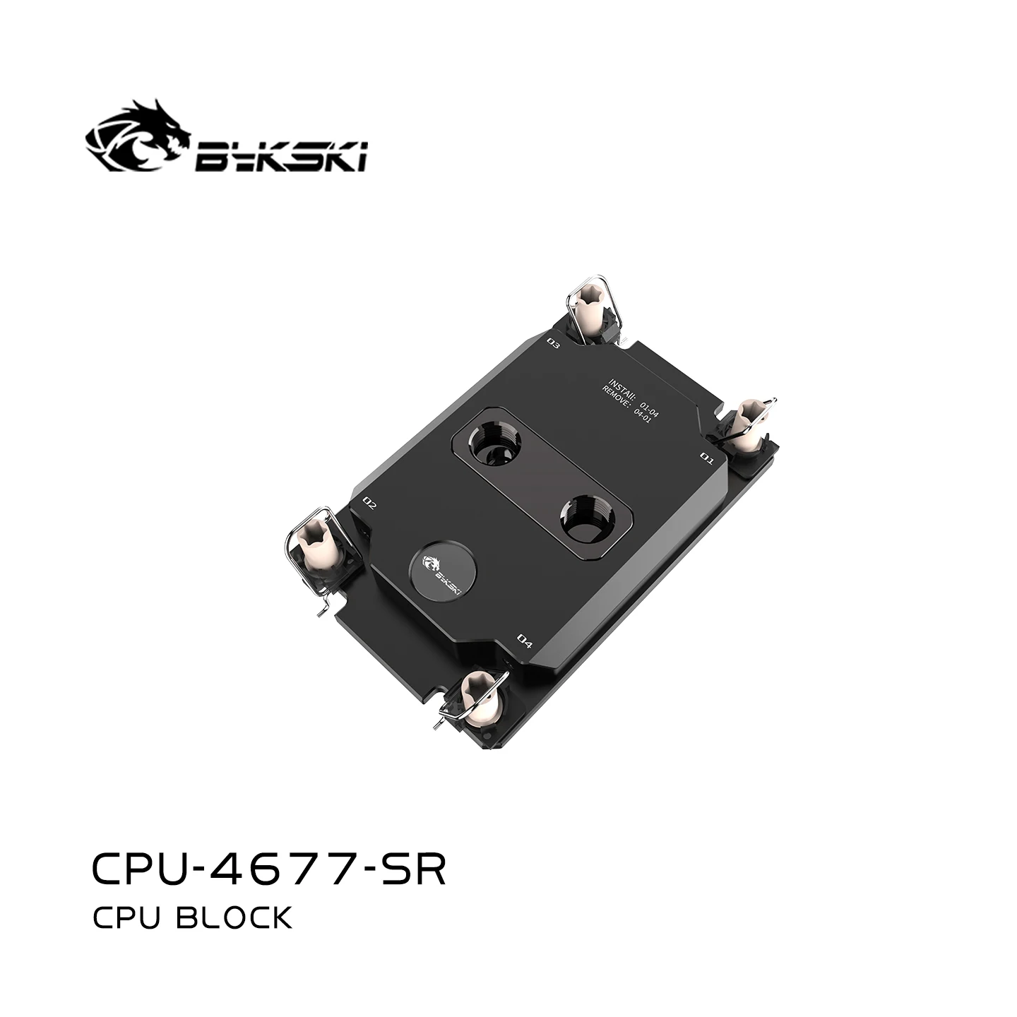 

Bykski CPU Water Block For Intel Socket LGA4677 Processor Server Cooler Computer Liquid Cooling,Brass+Copper,G1/4",CPU-4677-SR