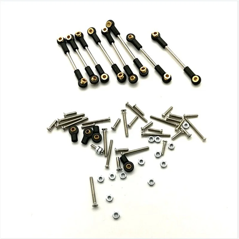 ABUM-Metallo Telaio Sospensione Collegamento Tirante Set Parti di Accessori Per WPL C14 C24 C24-1 1/16 RC Auto Parti di Aggiornamento Accessori