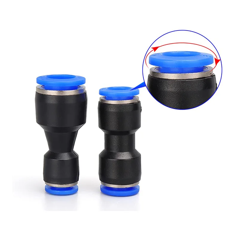 PG الهواء تركيب هوائي 4/6/8/10/12/14/16 مللي متر OD خرطوم أنبوب دفع إلى تركيبات الغاز المستقيمة البلاستيك موصلات سريعة 1/5/10 قطعة