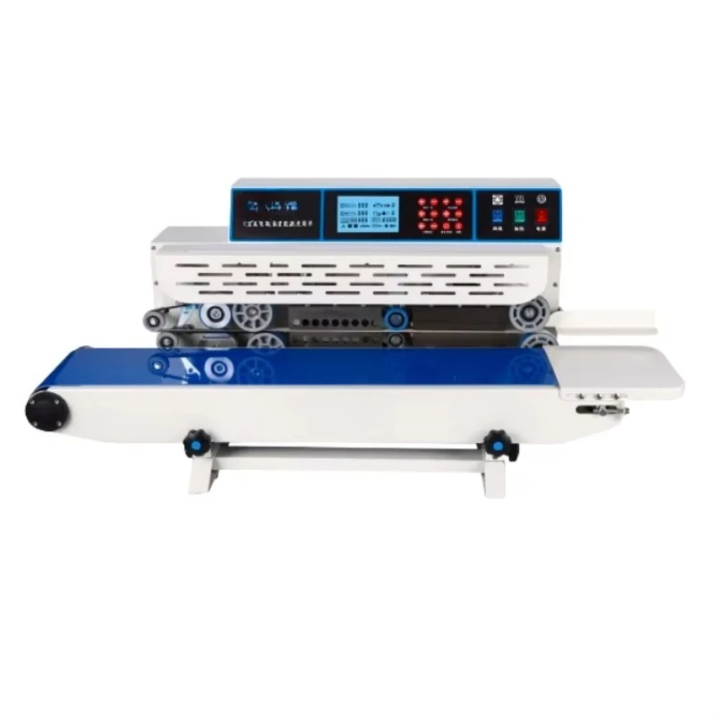 

Automatic multi-function and package-compatible continuous belt desktop sealer for plastic packaging