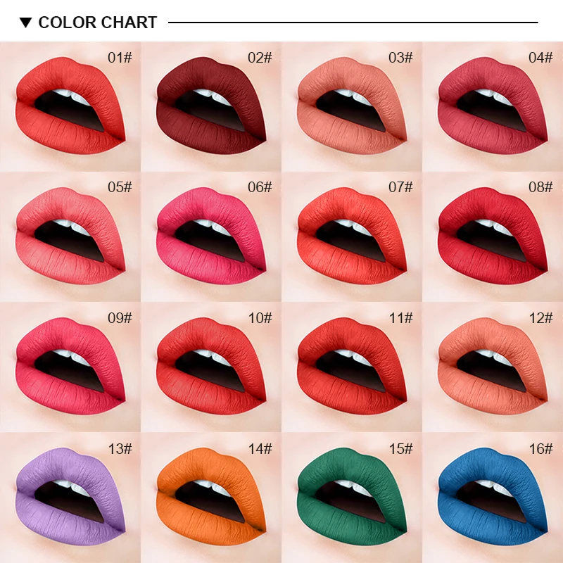 29 Colors Matte Lipstick Velvet Long Lasting 24h Lip Stick Red Brown Lip Balm Professional High Coloration Lips Makeup