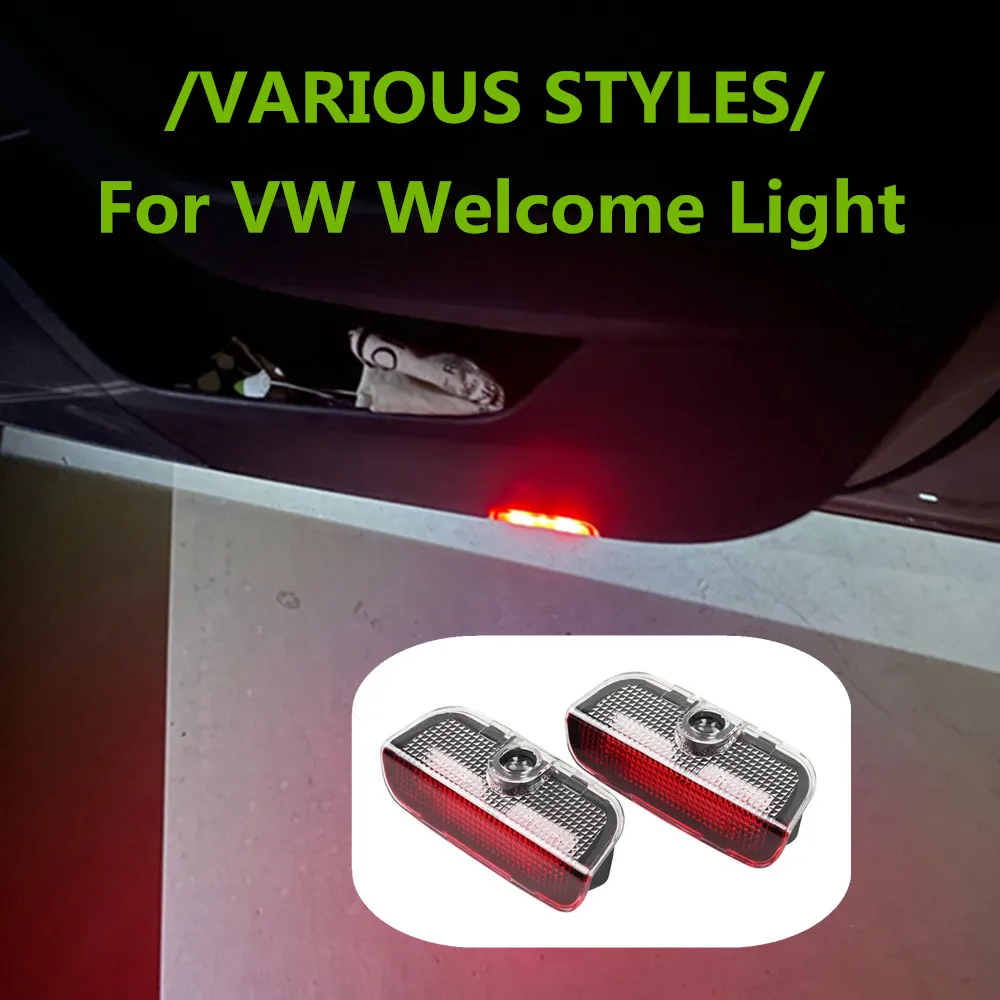 

New LED Car Door Warning Ghost Shadow Welcome Light Accessories For VW Touareg 7P Passat B6 B7 B8 B9 CC Golf 5 6 7 MK5 MK6 MK7