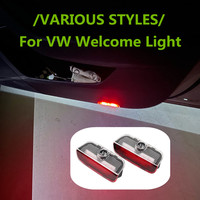 New LED Car Door Warning Ghost Shadow Welcome Light Accessories For VW Touareg 7P Passat B6 B7 B8 B9 CC Golf 5 6 7 MK5 MK6 MK7