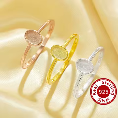 4x6MM Keepsake Breast Milk Resin Oval Ring Bezel Settings,Solid 925 Sterling Silver Ring,High Bezel Ring,Stackable Ring 1224222
