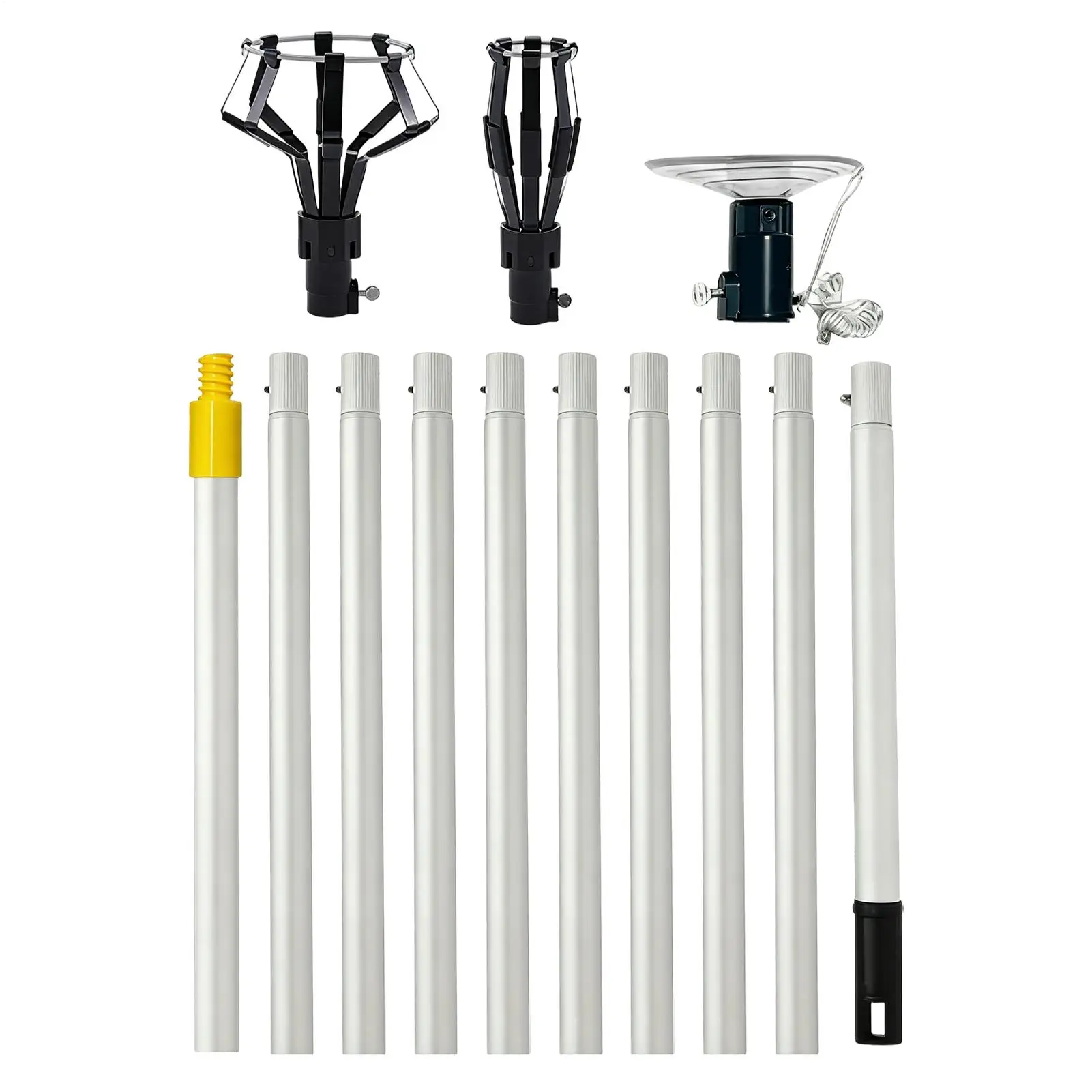 Adjustable Telescopic Light Changer Clamping Stick Light Removal Tool for High Ceilings Suitable for Home Office Warehouse