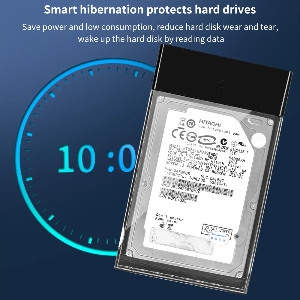 Внешний корпус для жесткого диска TISHRIC, внешний корпус для жесткого диска Hdd 2,5, адаптер USB 3,1 Type-C для SATA, поддержка 10 ТБ