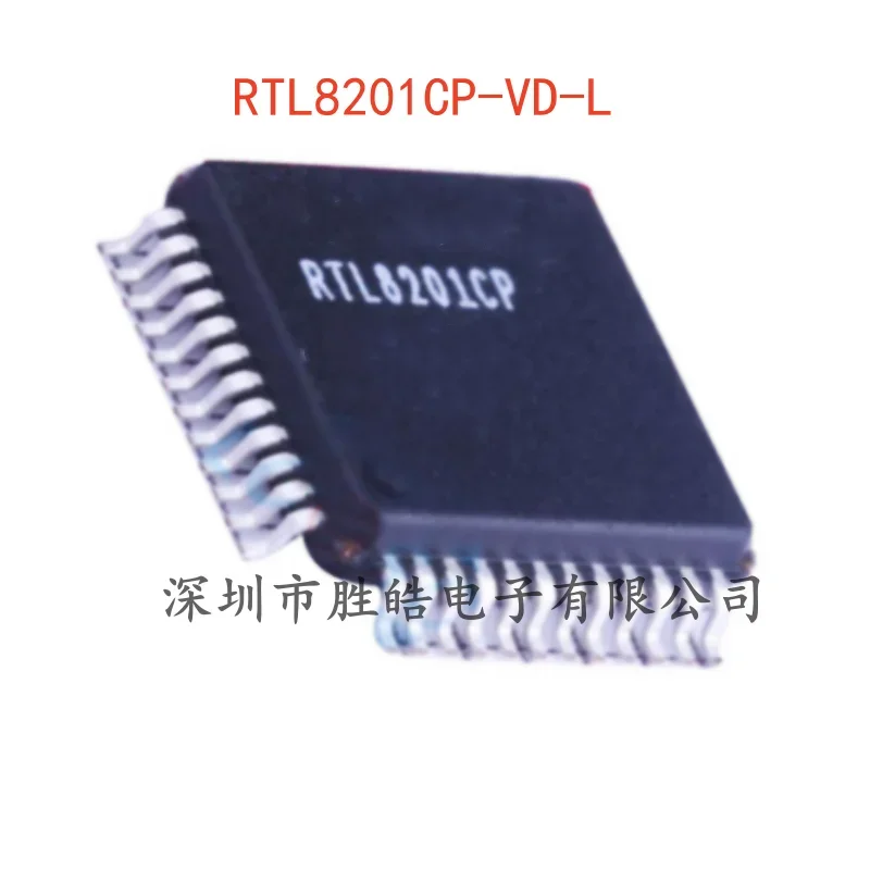 

(10PCS) NEW RTL8201CP-VD-L Single Port 10/100m Ethernet Controller Chip LQFP-48 RTL8201CP Integrated Circuit