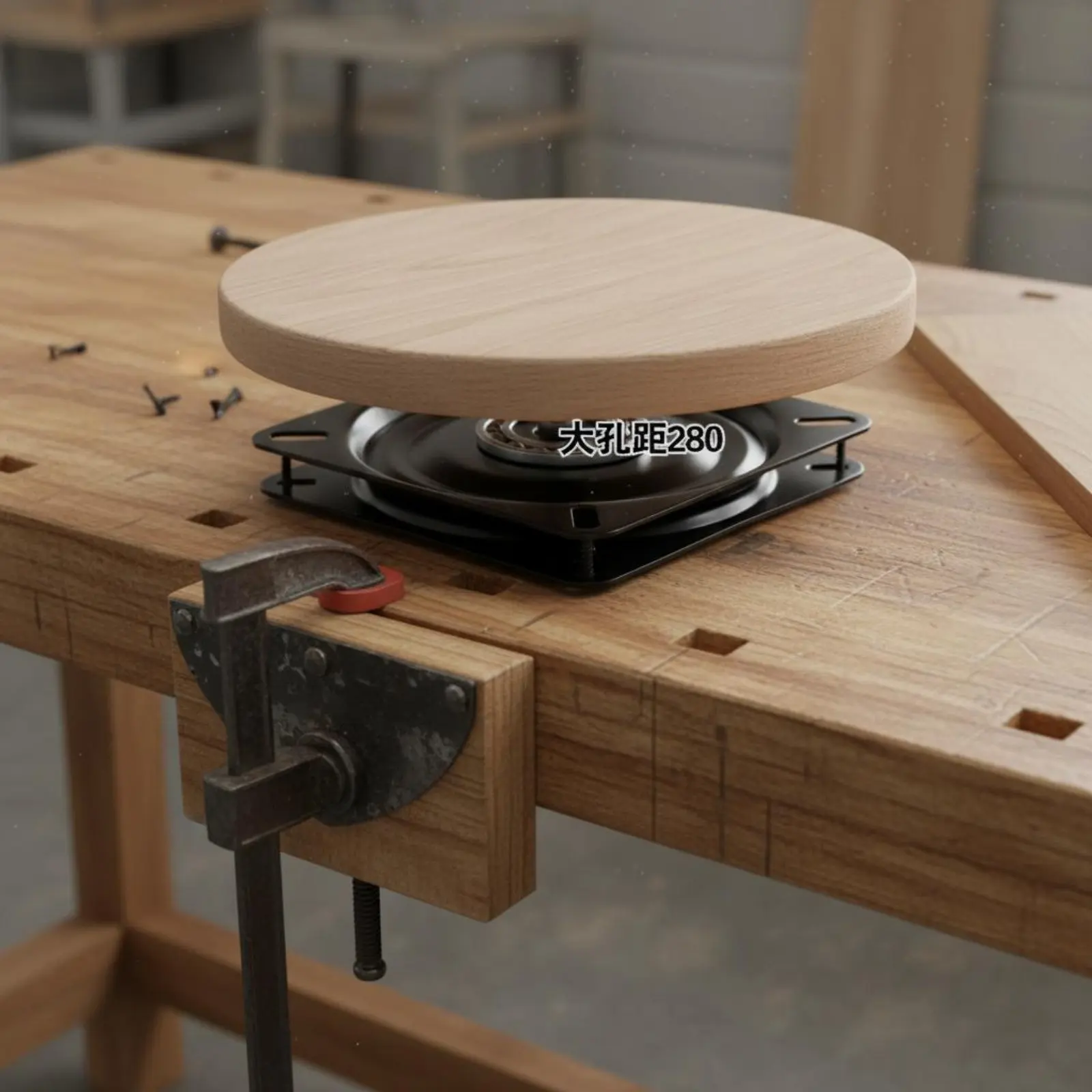 

360 Degree Swivel Base Effortless Rotation Ball Bearing Turntable Heavy Duty Rotating Plate Sturdy Metal Bar Stool Swivel Plate