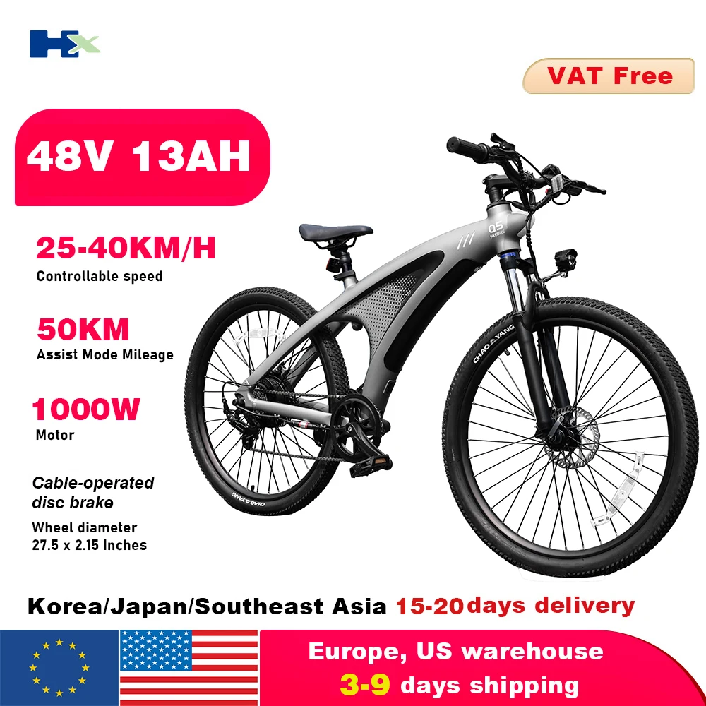 HX Q5 e bikes 2000W electric bicycles 2000W 48V 20A adults electric Bike  27.5Inch Electric Bicycle City E Bikes Mountain e bike