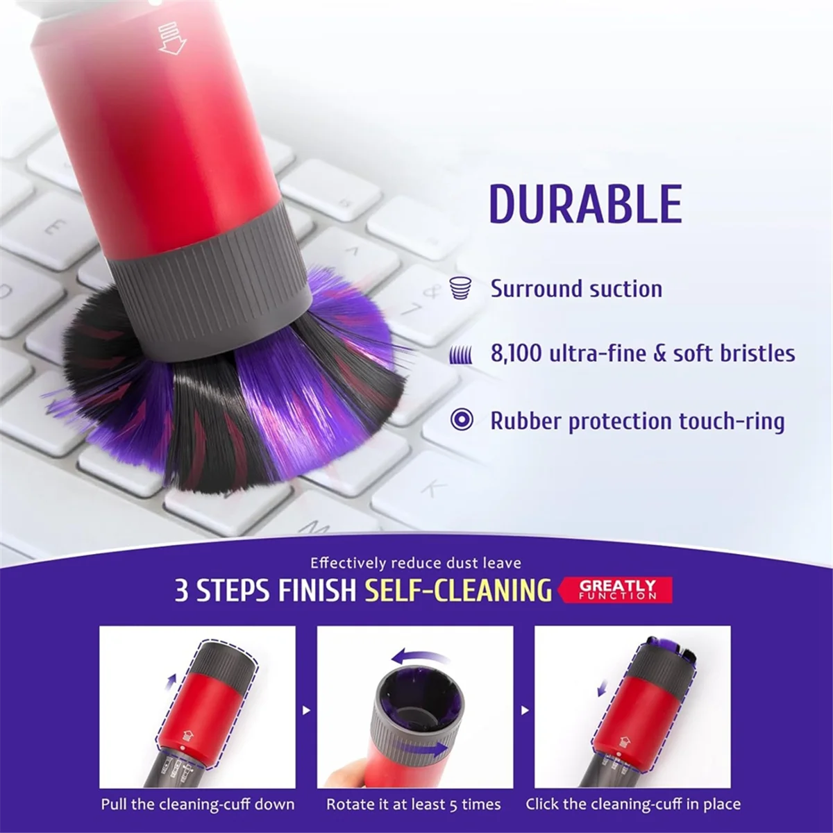 Dusting Brush Flexible Extension Hose for V7 V8 V10 V11 V15 V6 Series Vacuum Accessaries with Trigger