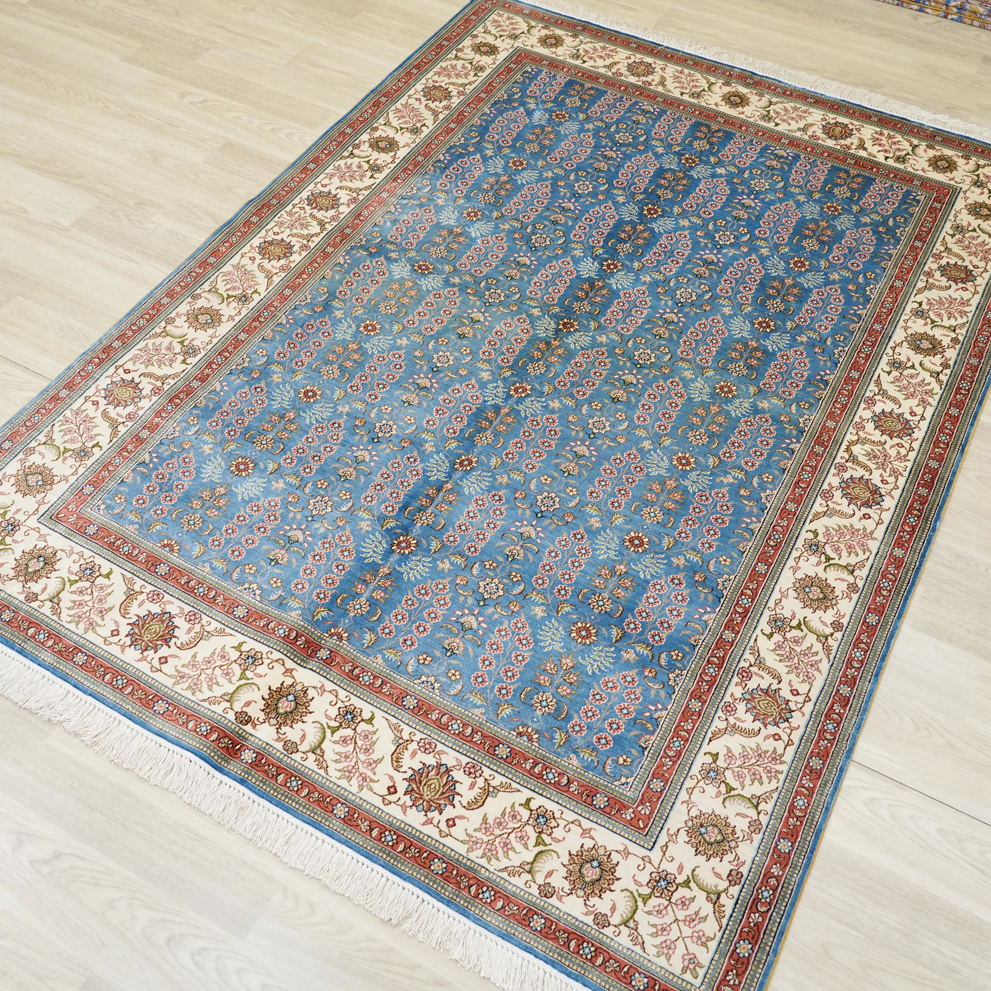 4.5x6.5ft  Chinese Rug From Turkey Melbourne Dubai Handmade Nepalese Silk Carpet