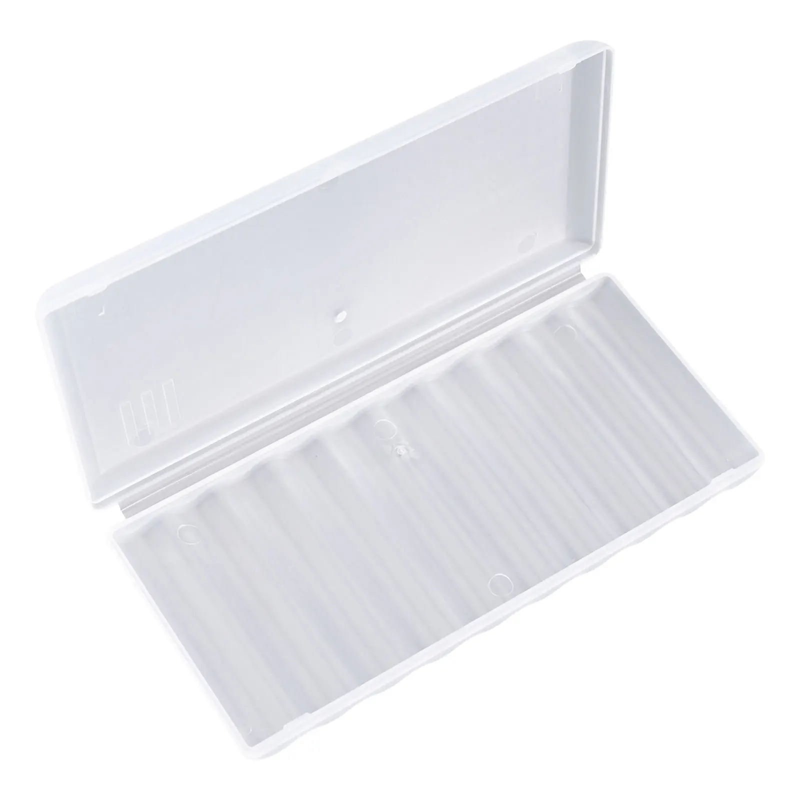 Caja de almacenamiento de batería de plástico transparente con 10 ranuras para contenedor de batería dura AAA, caja organizadora, accesorio de plástico transparente