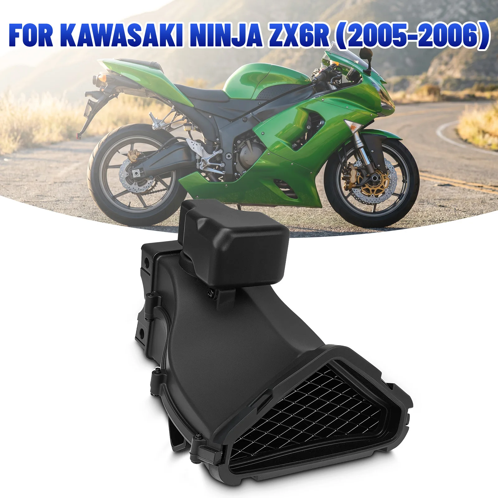 

New Motorcycle Front Ram Air Duct Fit for Kawasaki Ninja Zx6R Zx 6R Zx-6R Zx636 2005 2006 Intake Tube Duct Cover Abs Fairing