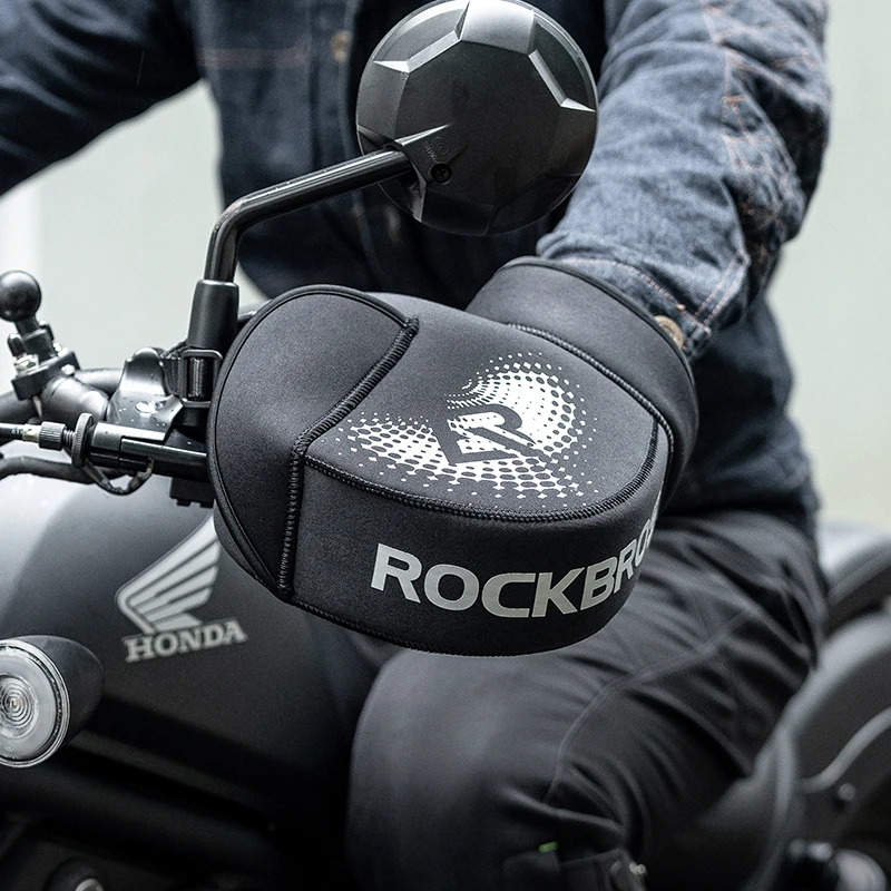 ROCKBROS Winter Motorcycle gloves Keep Warm Windproof Protective Gloves Shockproof Breathable Full Finger Sport Motorcycle Glove